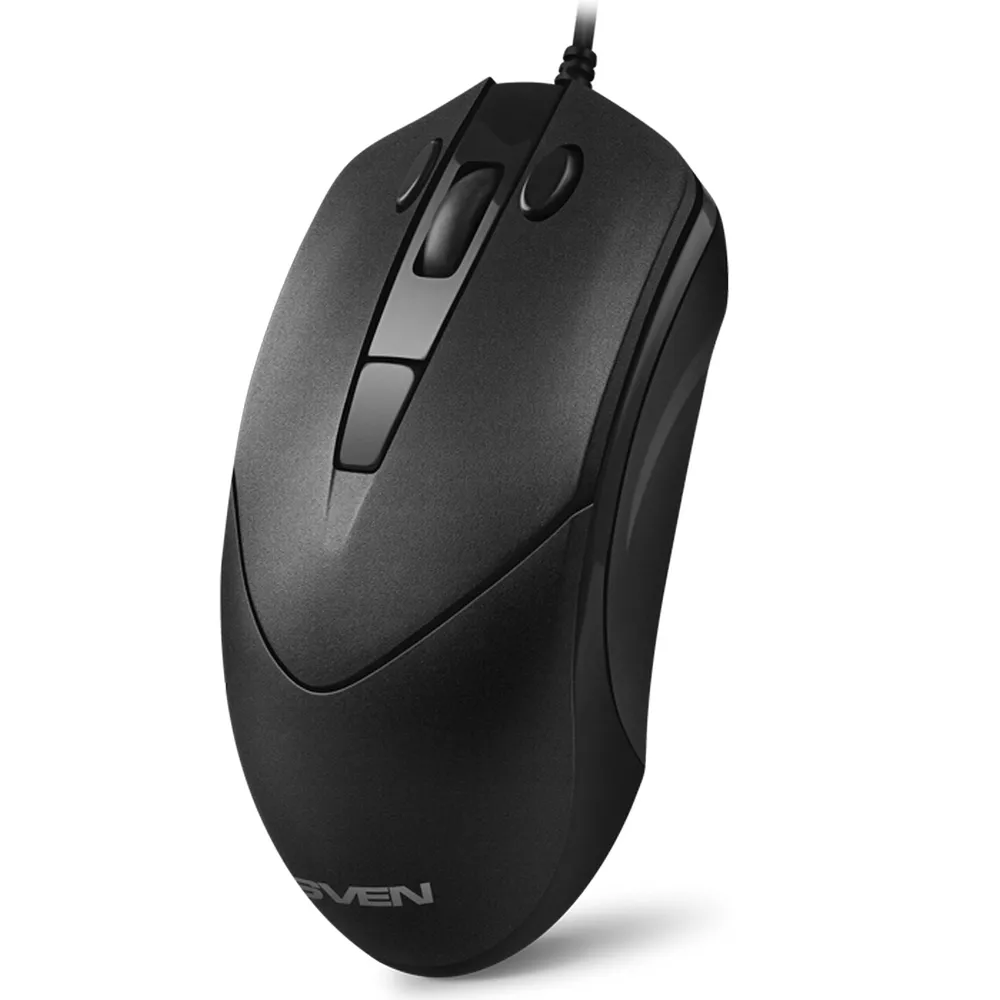 Mouse SVEN RX-95, Optical, 1000-4000 dpi, 6 buttons, Ambidextrous, Black, USB                       