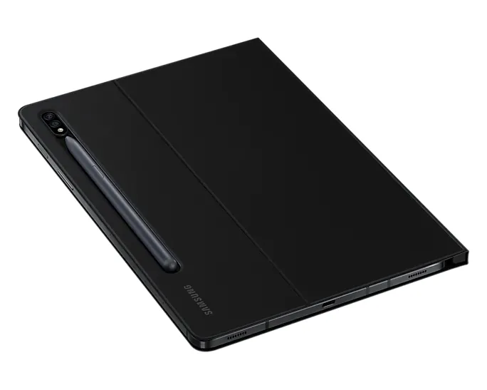 Husă pentru tabletă Samsung Tab S7 Book Cover, 11", Poliuretan, Negru