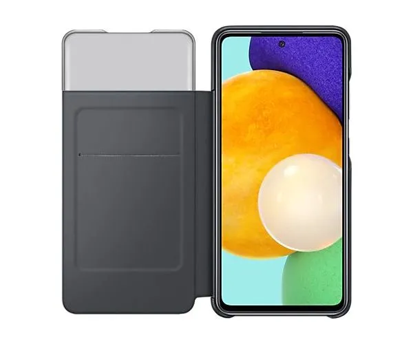 Husă tip carte Samsung S View Wallet Cover Galaxy A52, Negru