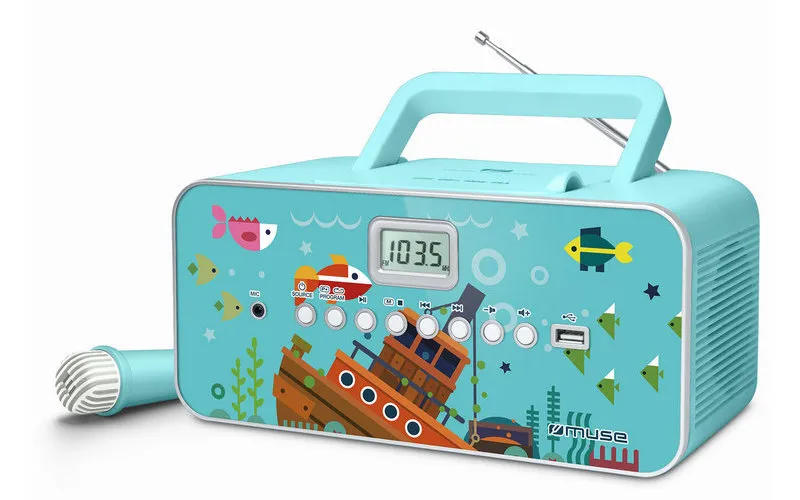 Портативное радио MUSE M-29 KB, Бирюзовый