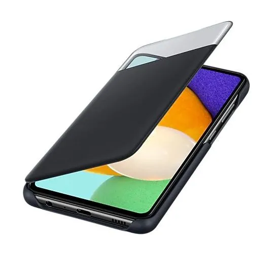 Husă tip carte Samsung S View Wallet Cover Galaxy A52, Negru