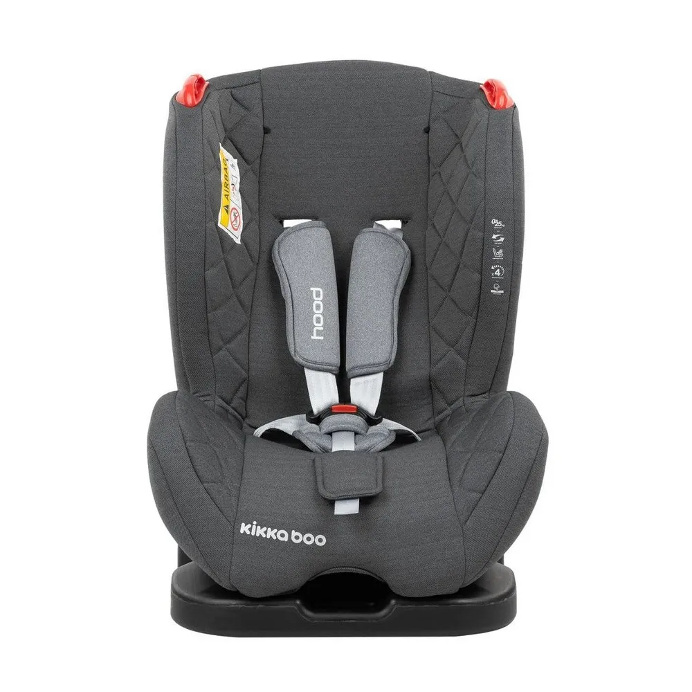 Scaun auto Kikka Boo Hood, Grupa 0+/1/2 (până la 25 kg), Gri