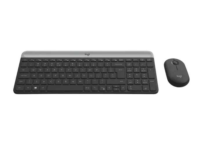Клавиатура и мышь Logitech MK470, Беспроводное, Чёрный