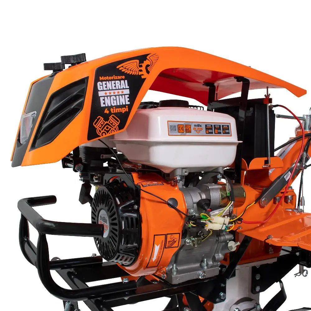 Motocultor Ruris 918ACC + roti cauciuc 6.00-12+rarita+plug reversibil rev2+roti metalice 500+set contragreutati 20kg