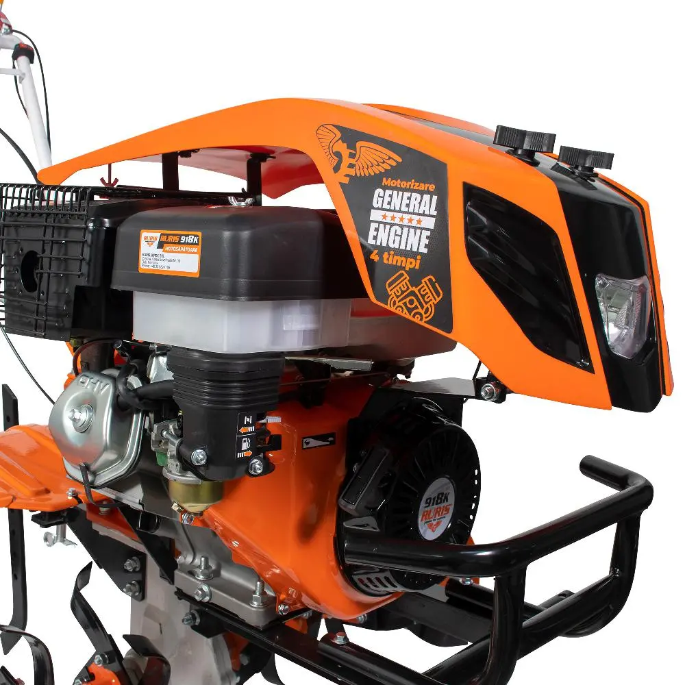 Motocultor Ruris 918ACC + roti cauciuc 6.00-12+rarita+plug reversibil rev2+roti metalice 500+set contragreutati 20kg