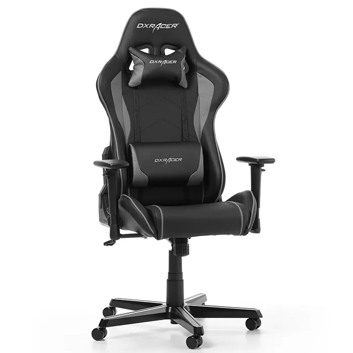 Scaun Gaming DXRacer Formula, PU Piele, Negru/Gri