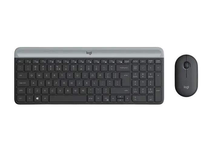 Клавиатура и мышь Logitech MK470, Беспроводное, Чёрный