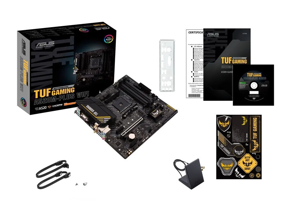 Материнская плата ASUS TUF GAMING A520M-PLUS, AM4, AMD A520, Micro-ATX