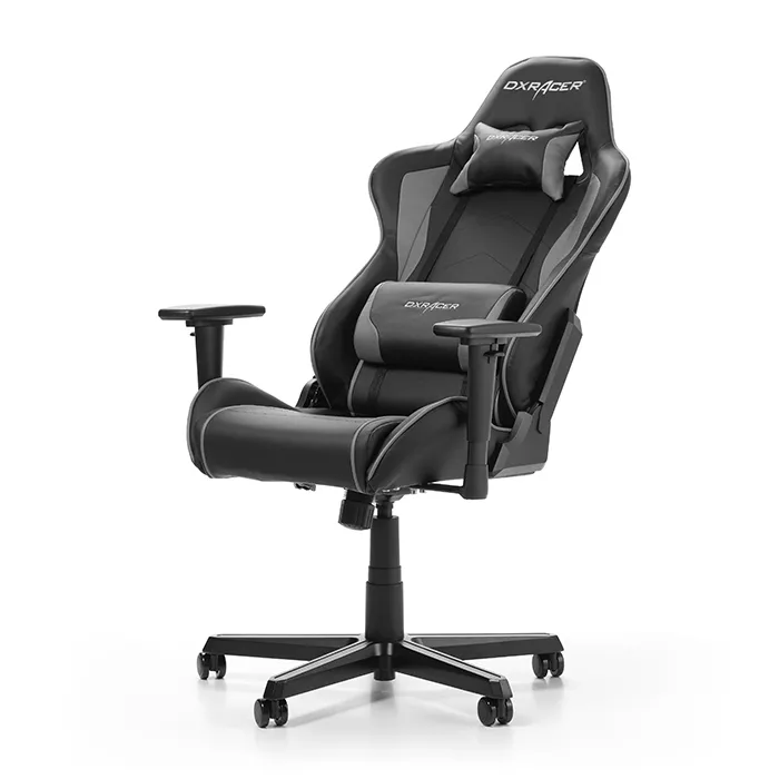 Scaun Gaming DXRacer Formula, PU Piele, Negru/Gri