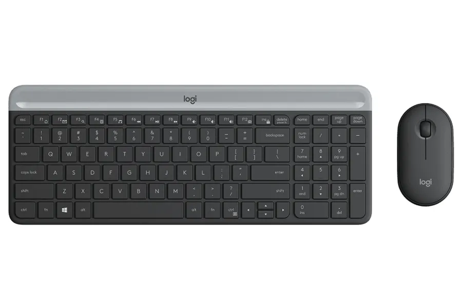 Клавиатура и мышь Logitech MK470, Беспроводное, Чёрный