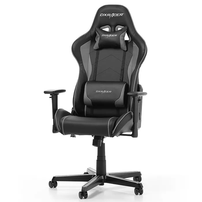 Scaun Gaming DXRacer Formula, PU Piele, Negru/Gri