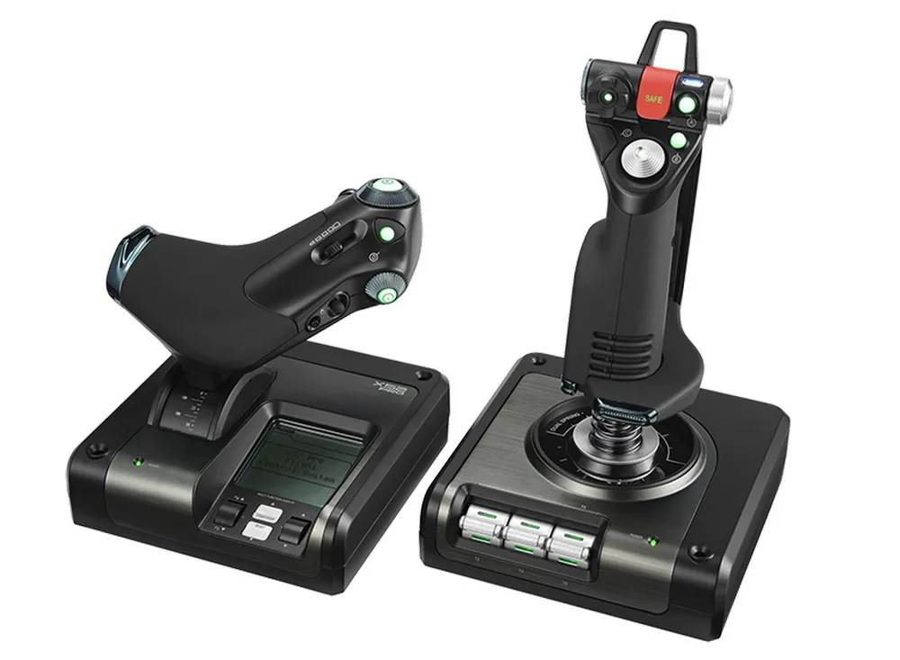 Joystick Logitech G X52 Pro HOTAS, Throttle and Stick Simulation Controller 