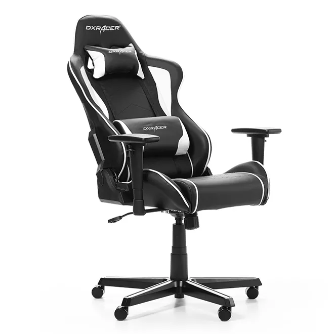 Gaming Chair DXRacer Formula GC-F08-NW, Black/White, User max loadt up to 150kg / height 145-180cm