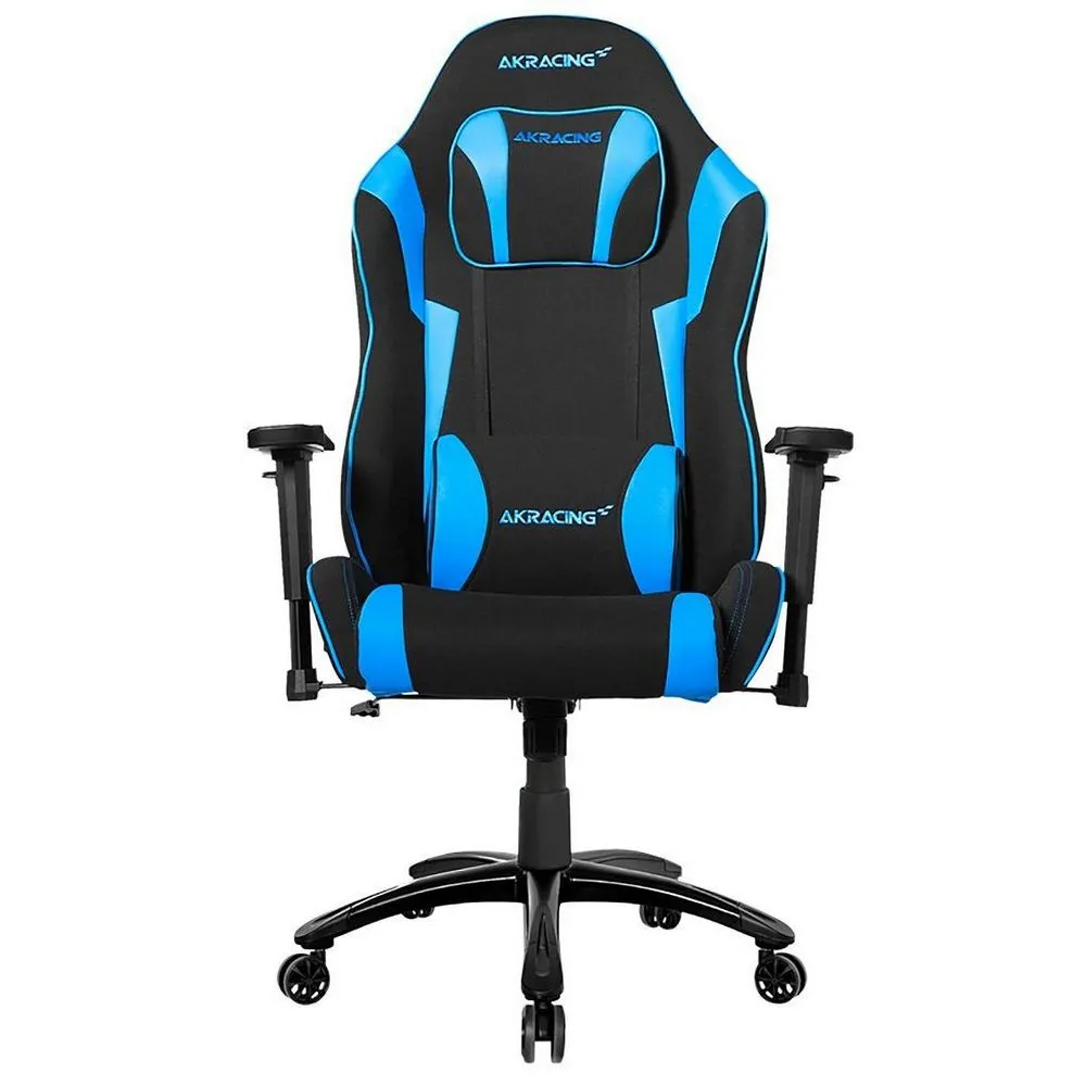 Scaun Gaming AKRacing CORE EX SE, Textil, Negru/Albastru