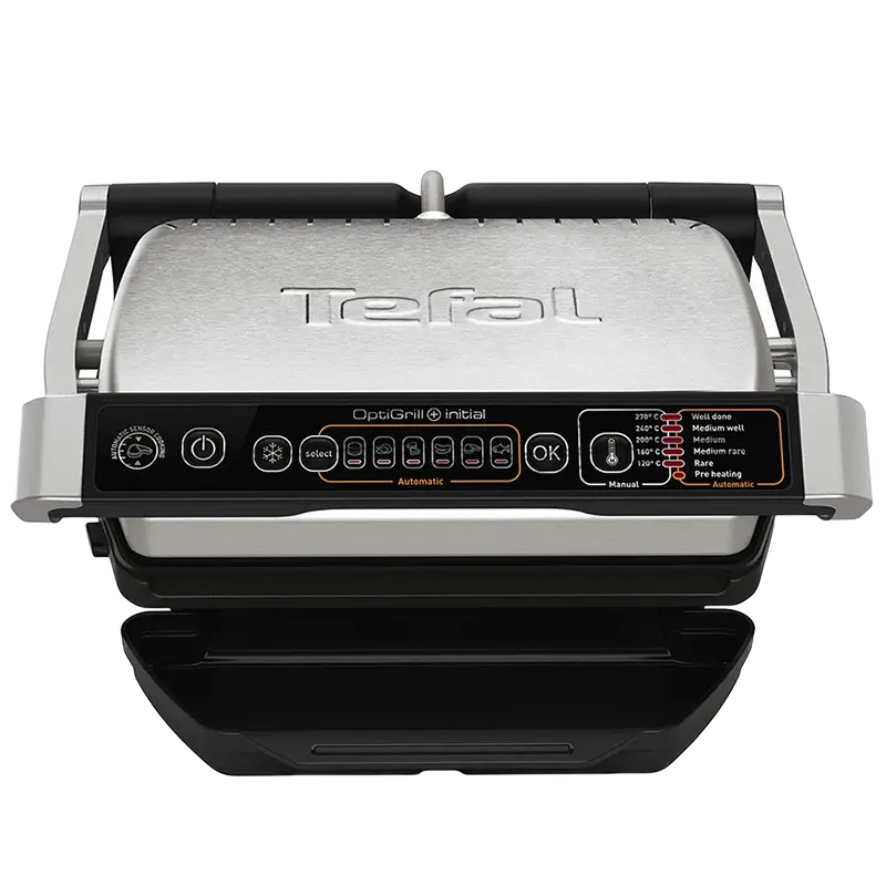 Grătar electric Tefal GC706D34, 2000W, Negru | Argintiu