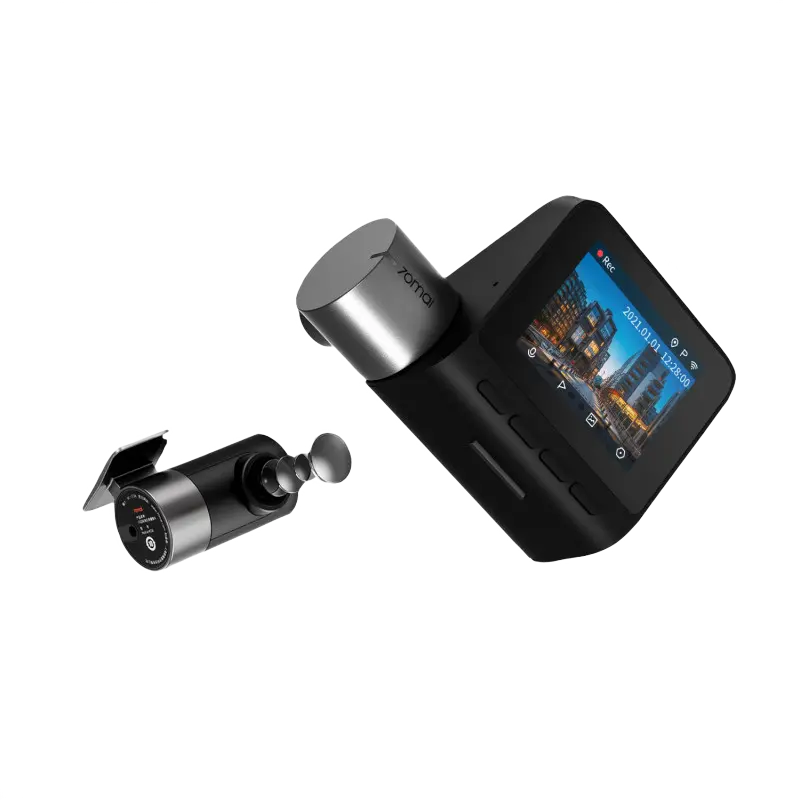 Set DashCam față și spate 70mai Dash Cam Pro Plus A500S , 2592 x 1944, Negru