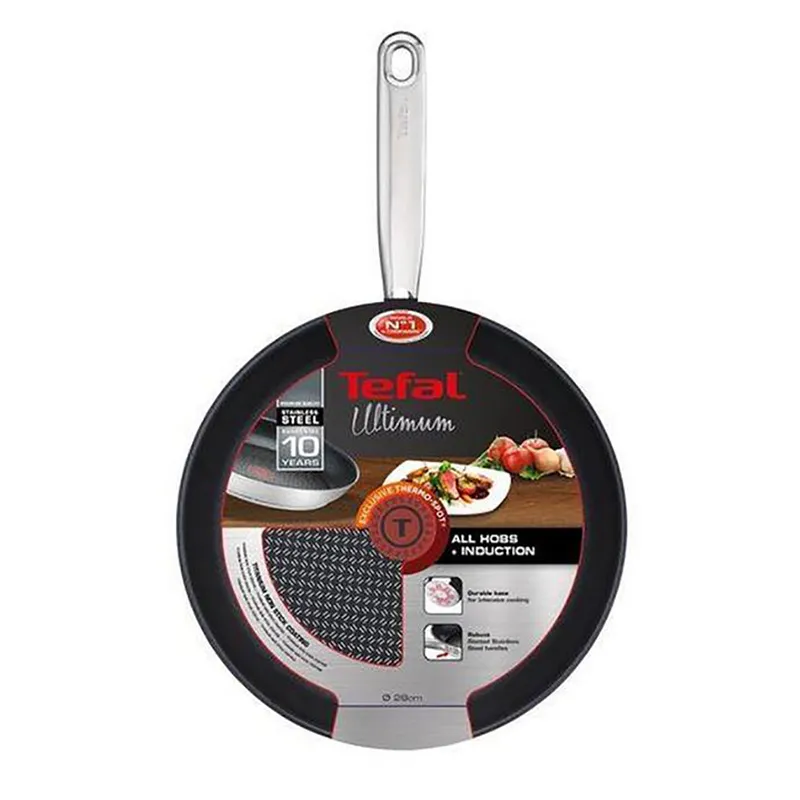 Сковорода Tefal H8120644, 4л, 28см, Серебристый