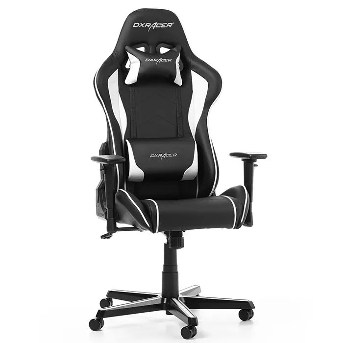 Gaming Chair DXRacer Formula GC-F08-NW, Black/White, User max loadt up to 150kg / height 145-180cm