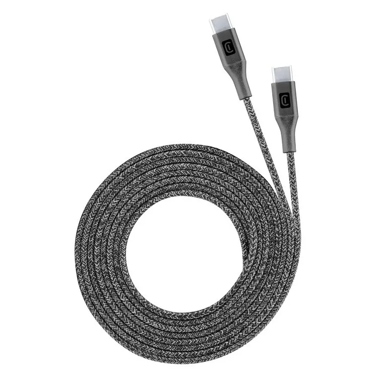 Type-C to Type-C Cable Cellular, Long, 2.5M, Black