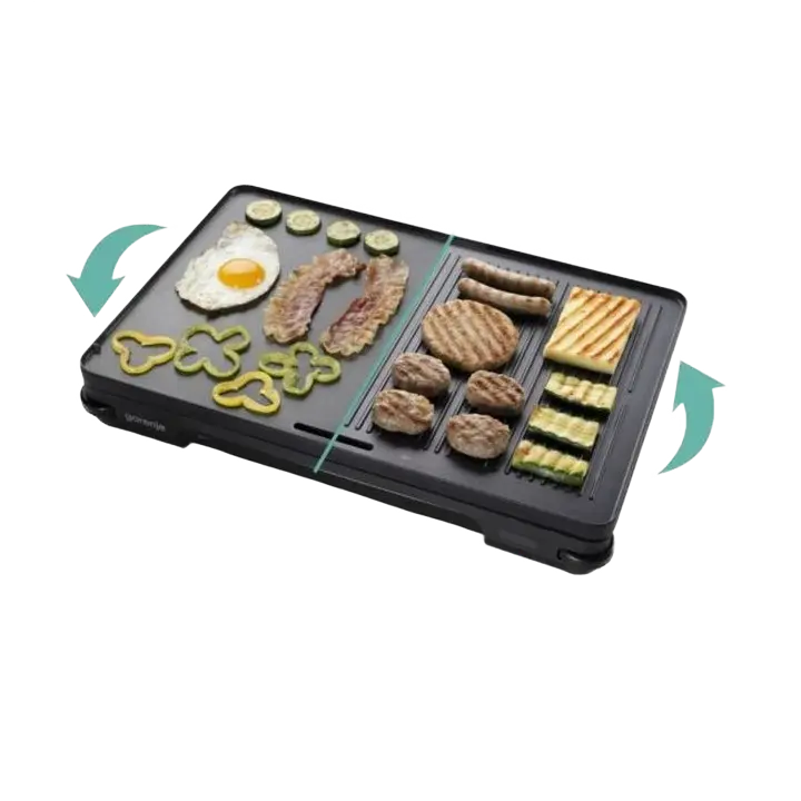 Электрический Гриль Gorenje TG2000LCB, 1800 Вт, Чёрный