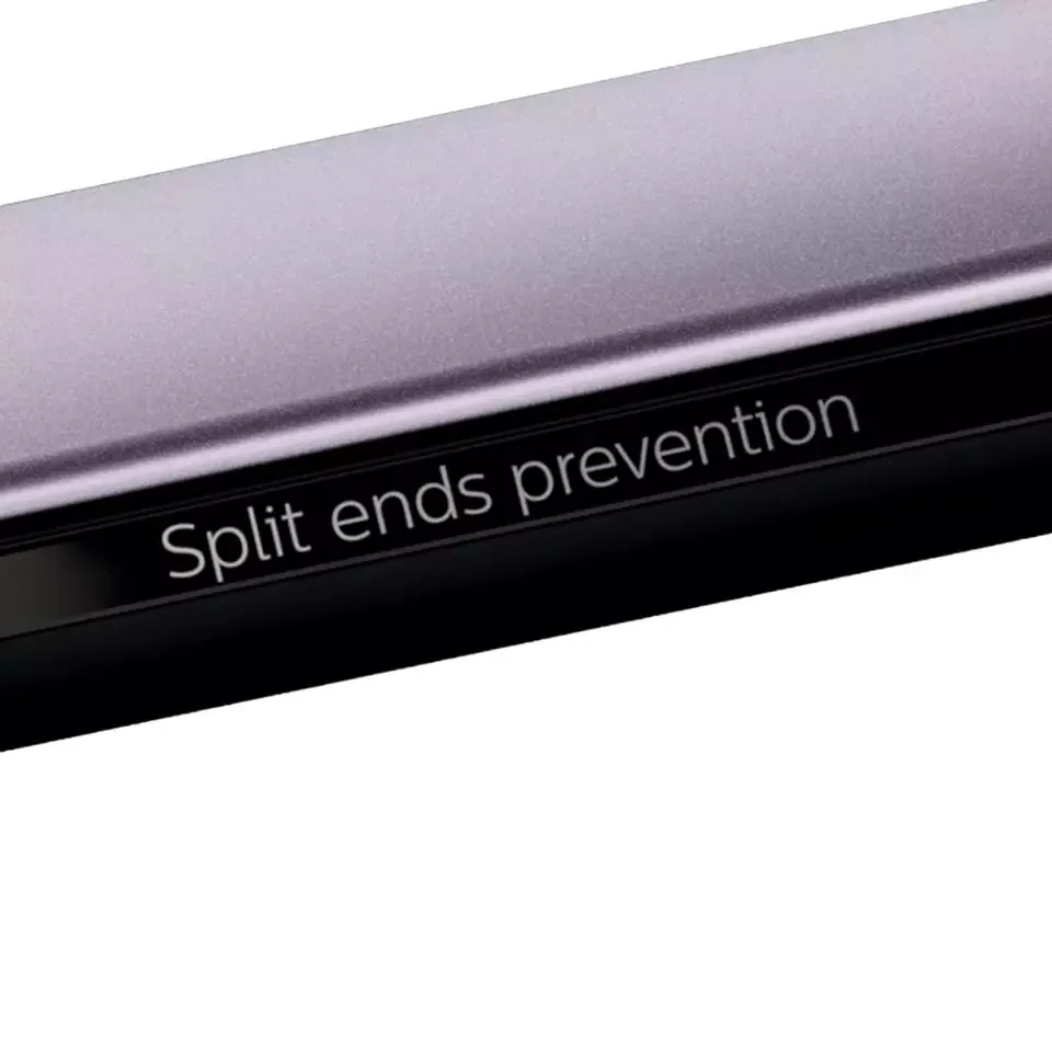 Placă de îndreptat părul Philips StraightCare Sublime Ends BHS677/00, Negru