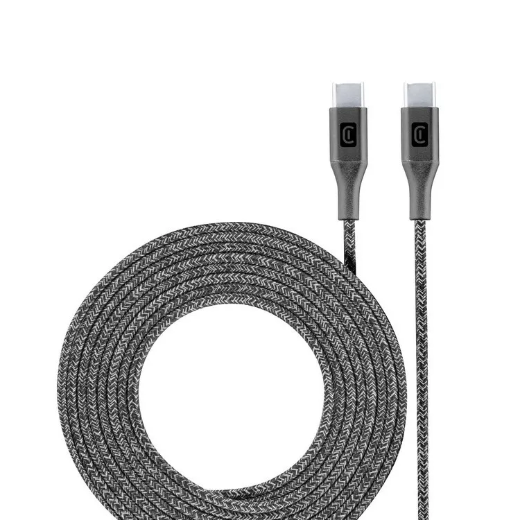 Type-C to Type-C Cable Cellular, Long, 2.5M, Black