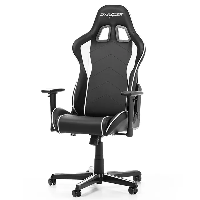 Gaming Chair DXRacer Formula GC-F08-NW, Black/White, User max loadt up to 150kg / height 145-180cm