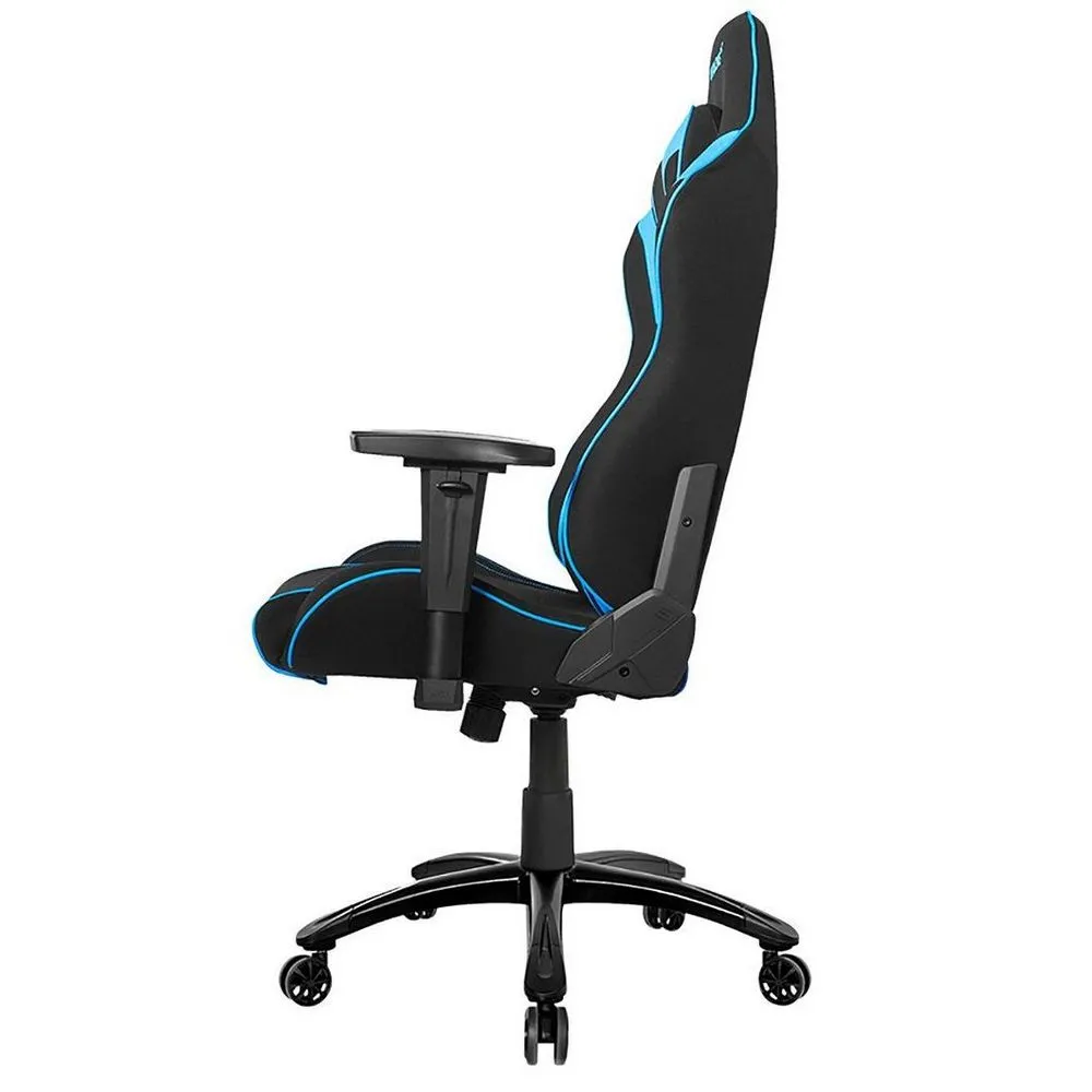 Scaun Gaming AKRacing CORE EX SE, Textil, Negru/Albastru