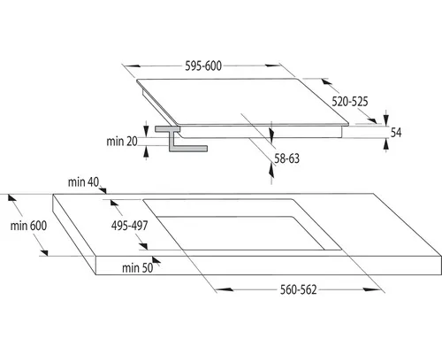 Plită cu inducție Gorenje IT 640 WSC, Alb