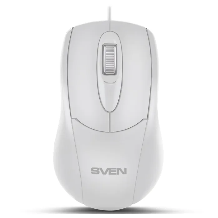 Mouse SVEN RX-110, Optical, 1000 dpi, 3 buttons, Ambidextrous, Silver, USB