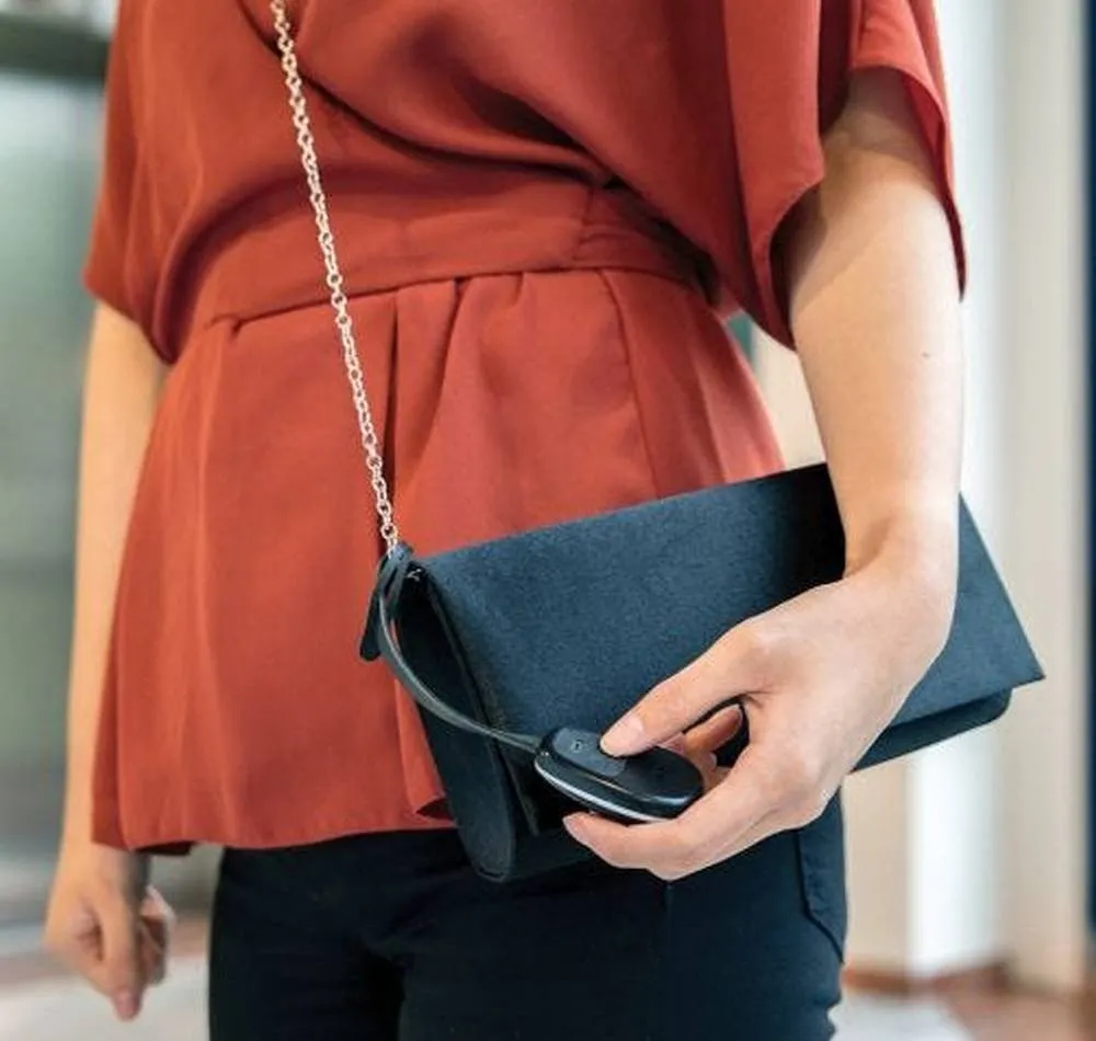 Accesorii pentru geanta Bobby Cathy Protection Charm, ABS Plastic , Negru