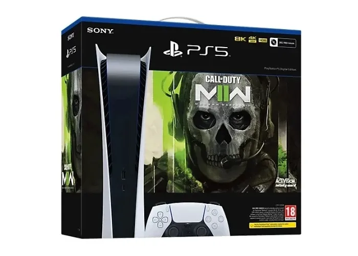 Consolă de jocuri SONY PlayStation 5 Digital Edition, Alb, "Call of Duty: Modern Warfare II"