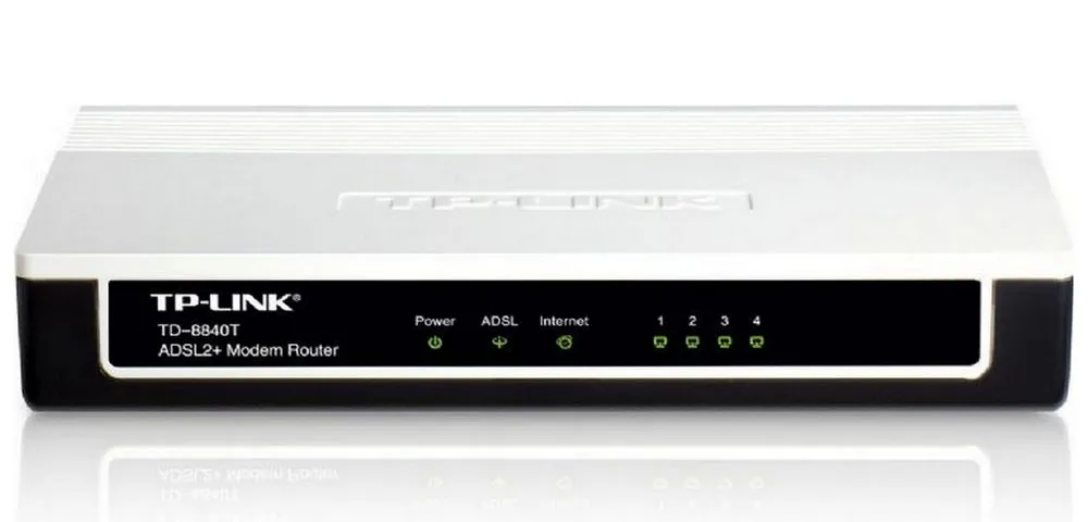 Modem ADSL TP-LINK TD-8840T, ADSL/ADSL2/ADSL2 + până la 24 Mbps, Negru