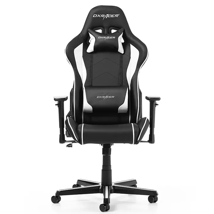 Gaming Chair DXRacer Formula GC-F08-NW, Black/White, User max loadt up to 150kg / height 145-180cm