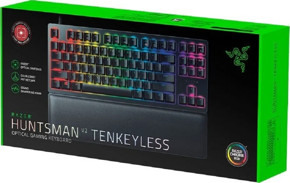 Клавиатура RAZER Huntsman V2, Проводное, Чёрный