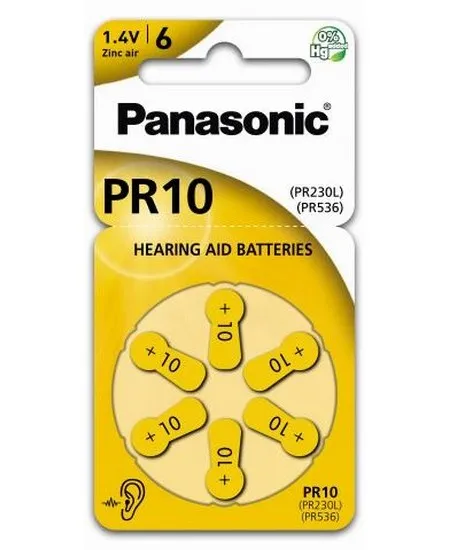 Baterii Panasonic PR-230, PR10, 6 buc.