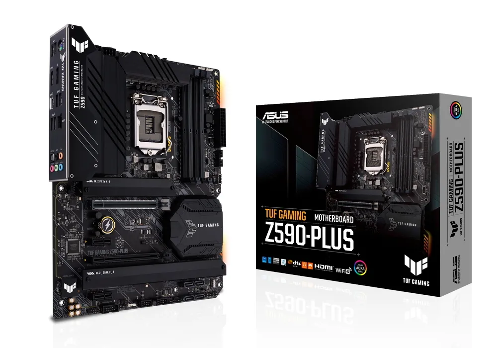 Материнская плата ASUS TUF GAMING Z590-PLUS, LGA1200, Intel Z590, ATX