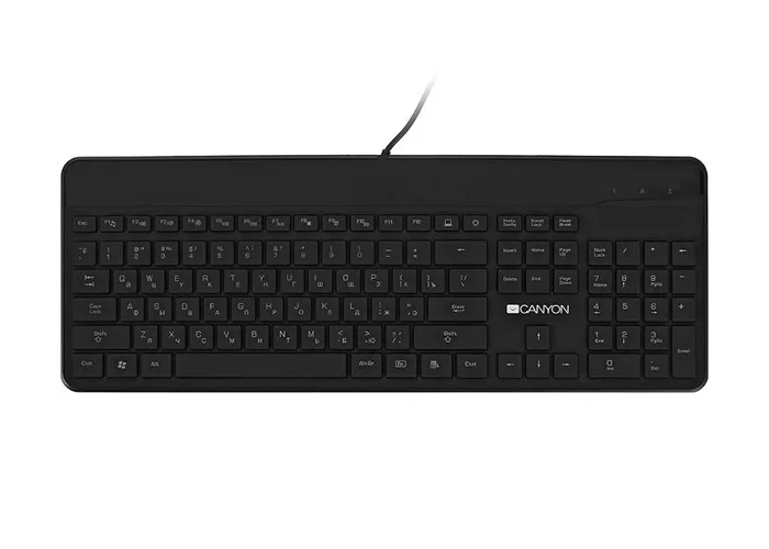 Клавиатура Canyon HKB5, Проводное, Чёрный