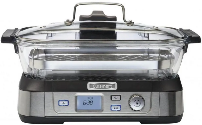 Aparat de gătit cu aburi Cuisinart STM1000E, Oțel inoxidabil