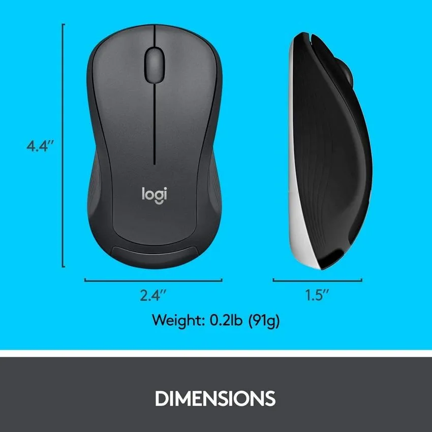 Клавиатура и мышь Logitech MK540, Беспроводное, Чёрный
