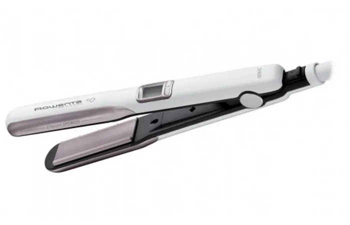 Выпрямитель для волос Rowenta Premium Care Liss & Curl SF7660F0, Белый | Розовый