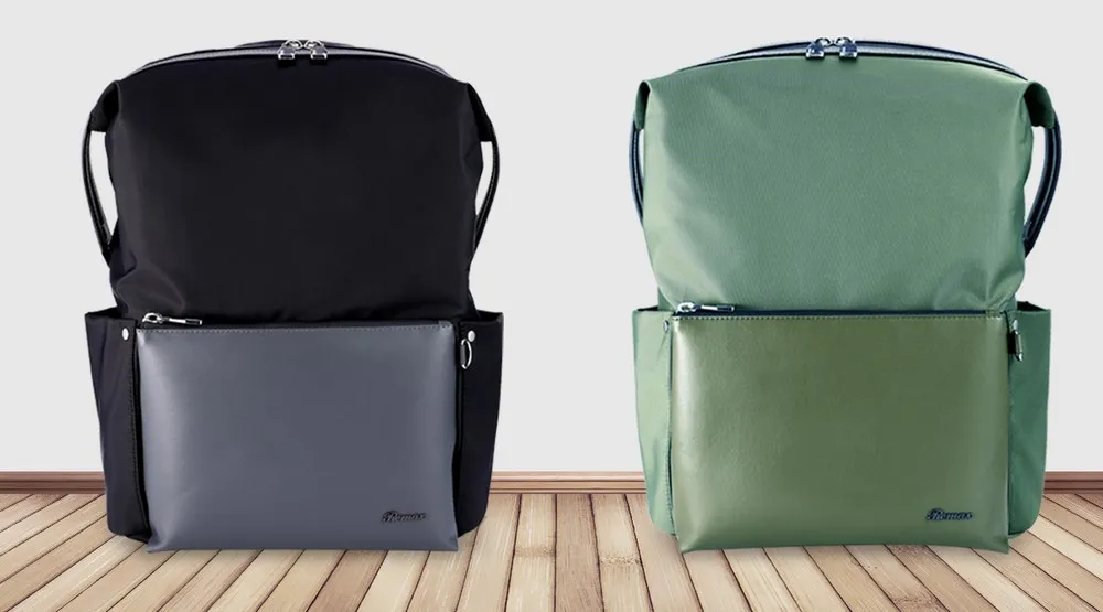 Rucsac zilnic Remax Double 566, 15.6", Nailon, Verde