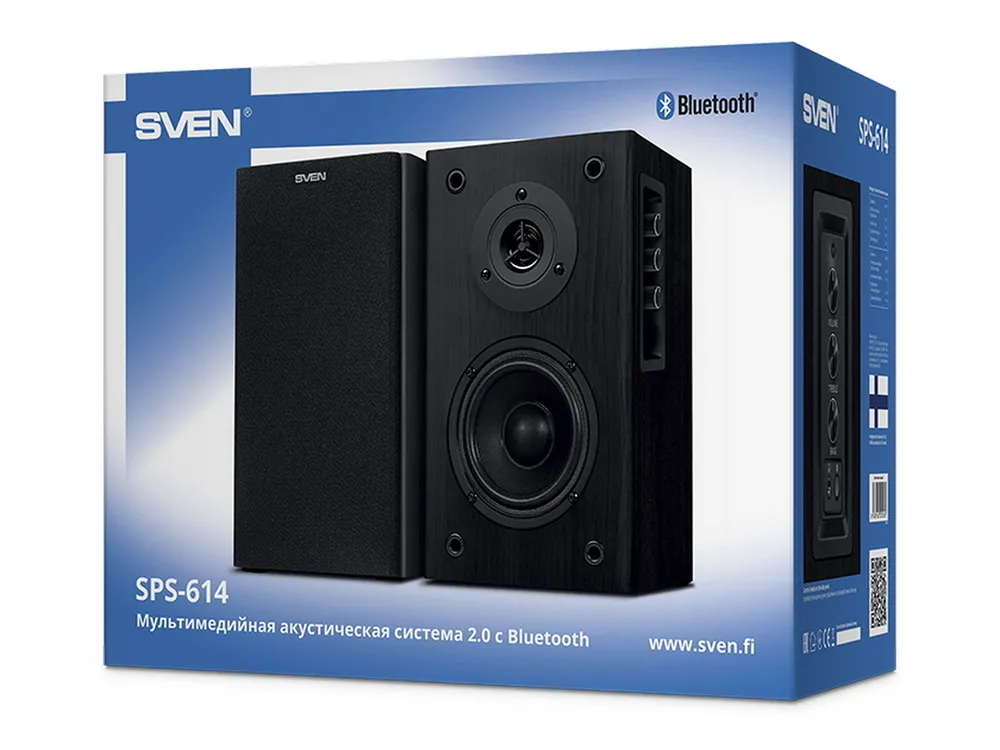 Boxe pentru calculator 2.0 SVEN SPS-614, Negru