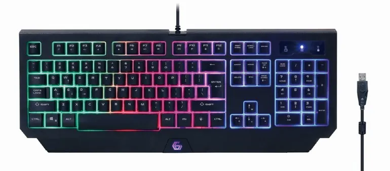 Set Tastatură + Mouse + Mouse Pad + Căști Gembird GGS-UMGL4-01-RU, Cu fir, Negru