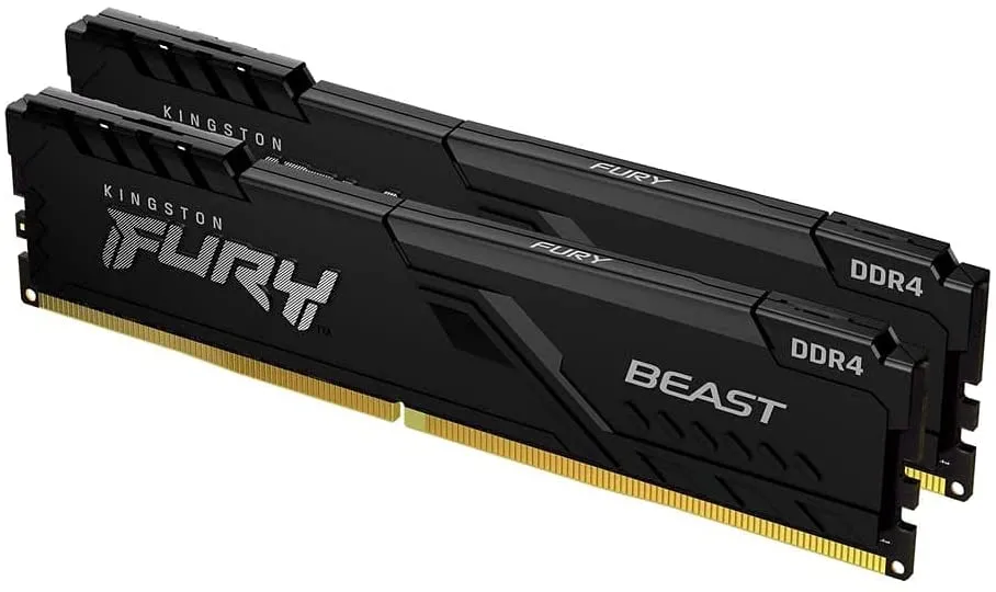Оперативная память Kingston FURY Beast, DDR4 SDRAM, 3200 МГц, 16Гб, KF432C16BBK2/16