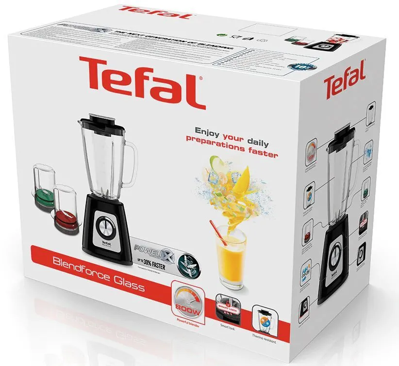 Blender staționar Tefal Blendforce BL438831, Negru