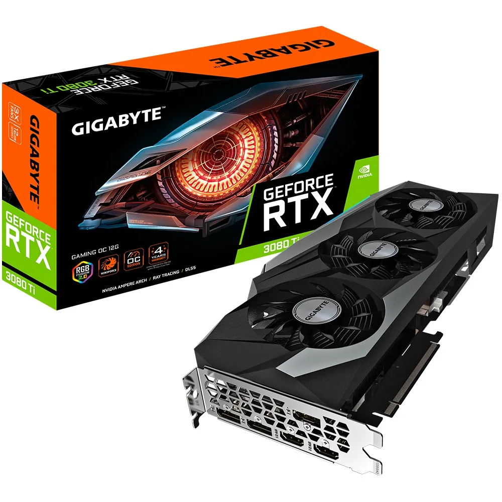 Placă Video Gigabyte GV-N308TGAMING OC-12GD, 12GB GDDR6X 384bit