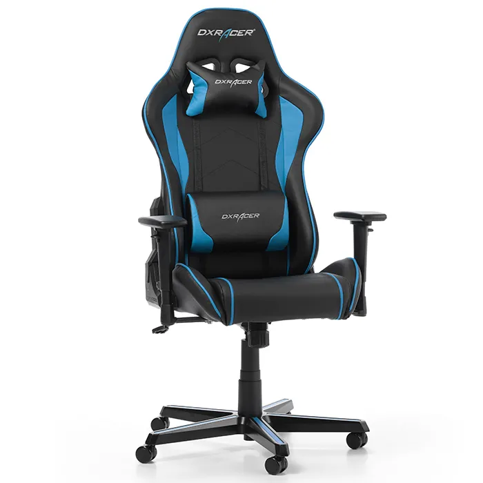 Scaun Gaming DXRacer Formula, PU Piele, Negru/Albastru