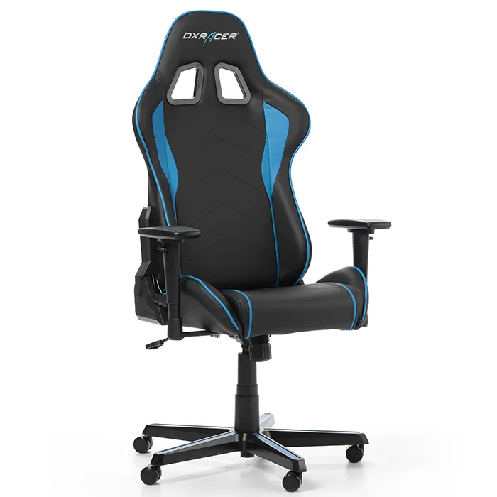Scaun Gaming DXRacer Formula, PU Piele, Negru/Albastru