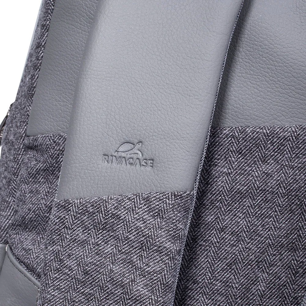 Rucsac pentru Laptop RivaCase Egmont, 15.6", Poliester, Gri